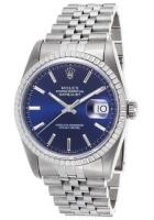 Rolex Men's Pre-Owned Automatic Stainless Steel Blue Dial - ROLEX-16220-4-PO - Previosly Owned, With Box, No Papers<br />