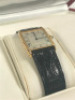 CARTIER RECTANGULAR TANK MECANIQUE WOMEN'S WATCH, 18K, LEATHER STRAP, MODEL: 2027, S/N 896041 - New, With Box, No Papers<br /> - 7