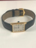 CARTIER RECTANGULAR TANK MECANIQUE WOMEN'S WATCH, 18K, LEATHER STRAP, MODEL: 2027, S/N 896041 - New, With Box, No Papers<br /> - 8