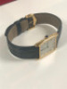 CARTIER RECTANGULAR TANK MECANIQUE WOMEN'S WATCH, 18K, LEATHER STRAP, MODEL: 2027, S/N 896041 - New, With Box, No Papers<br /> - 9