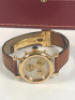 CARTIER QUARTZ WOMEN'S WATCH, 18K, 30M WATER RESISTANT, LEATHER STRAP, MODEL: 1400 0 - New, With Box, No Papers<br /> - 9