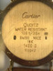 CARTIER QUARTZ WOMEN'S WATCH, 18K, 30M WATER RESISTANT, LEATHER STRAP, MODEL: 1400 0 - New, With Box, No Papers<br /> - 18