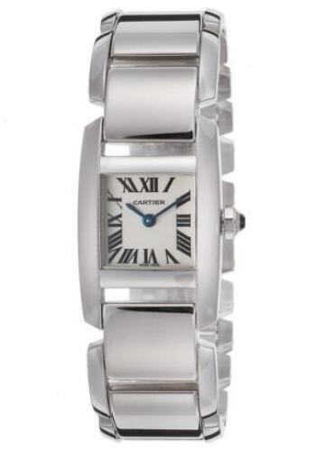 Cartier Women's Tankissime 18K White Gold Silver-Tone Dial 18K White Gold Case - CARTIER-W650059H-SD - New, With Box, Manual Included<br />