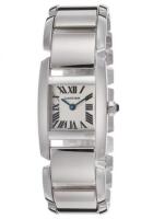Cartier Women's Tankissime 18K White Gold Silver-Tone Dial 18K White Gold Case - CARTIER-W650059H-SD - New, With Box, Manual Included<br />