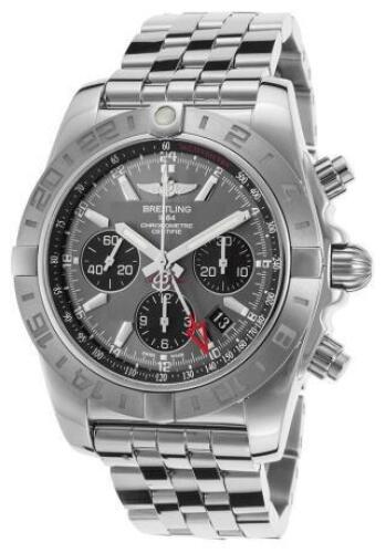 Breitling Men's Chronomat 44 Auto GMT Stainless Steel Grey Dial SS - BREITLING-AB042011-F561 - New, With Box, Manual and Papers Included<br />