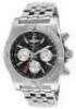 Breitling Men's Chronomat 44 Auto GMT Stainless Steel Black Dial SS - BREITLING-AB042011-BB56-375A - New, With Box, Manual and Papers Included<br />