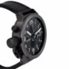 U-Boat Men's Flightdeck Auto Chron Black Alligator &amp; Rubber Silver-Tone Hand - UBOAT-7118 - New, With Box, Manual Included<br /> - 4