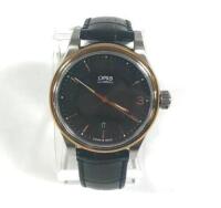 ORIS AUTOMATIC CLASSIC WATCH, FRONT SAPPHIRE CRYSTAL, 5 BAR, CUIR VERITABLE STRAP, MODEL: 7594, S/N 32-79841 - Store Display, No Box, No Papers<br />